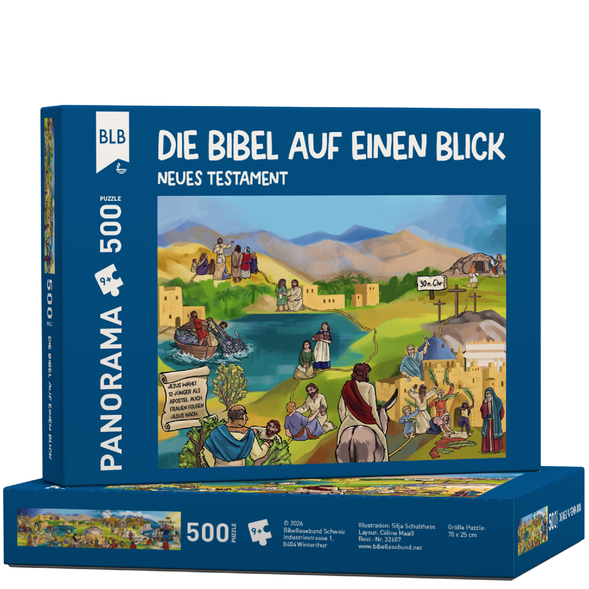 Die Bibel auf einen Blick - Panorama-Puzzle NT